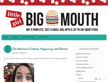 Tablet Screenshot of littlegirlbigmouth.com